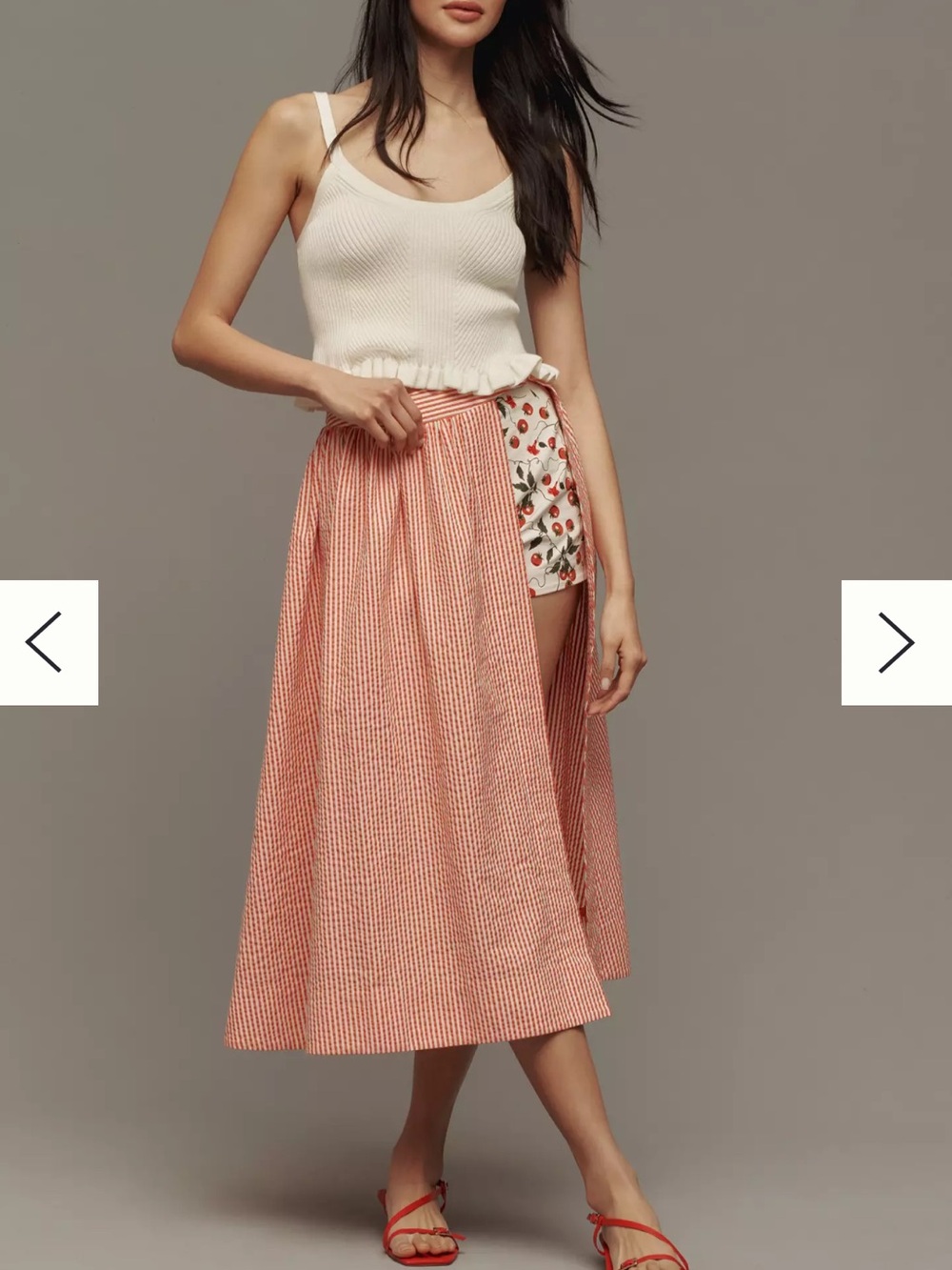 Maeve Icon Tomato Short/skirt set